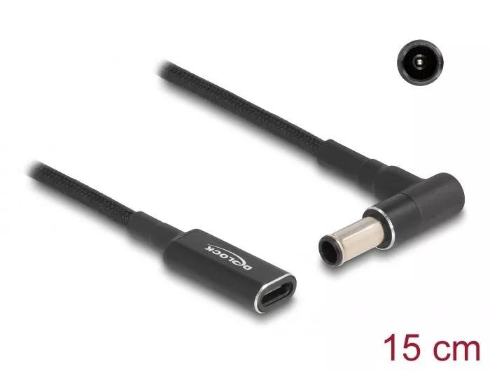 DeLOCK Ladekabel for bærbar PC USB Type-C til Sony 6,0 x 4,3 mm 15 cm i gruppen Datautstyr / Bærbare datamaskiner og tilbehør / Lader / Vegglader / Universal hos TP E-commerce Nordic AB (C64751)