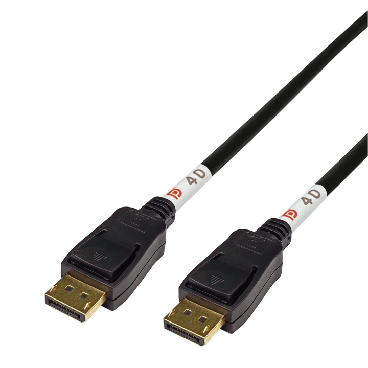 DELTACO DisplayPort cable, DP 2.1, DP40, 0,5m i gruppen Datautstyr / Kabler og adaptere / DisplayPort / Kabler hos TP E-commerce Nordic AB (C64764)