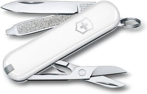 Victorinox Classic SD Falling Snow multitool, white i gruppen SPORT, FRITID & HOBBY / Friluftsliv / Multiverktøy og kniver hos TP E-commerce Nordic AB (C64839)