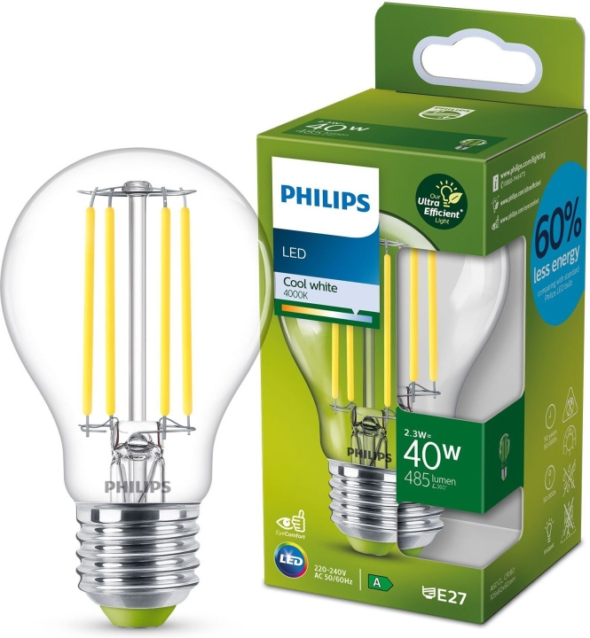Philips Ultra Efficient LED-lampa, E27, 4000K, 485 lm i gruppen Elektronikk / Lys / LED-lys hos TP E-commerce Nordic AB (C64853)