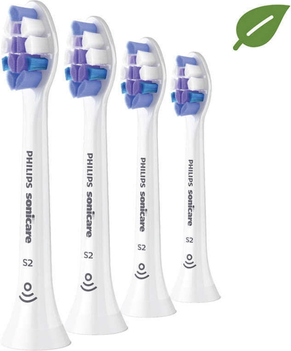 Philips Sonicare S2 Sensitive HX6054/10 Børstehode, 4 stk. i gruppen HELSE OG SKJØNNHET / Munnpleie / Elektriske tannbørster tilbehør hos TP E-commerce Nordic AB (C64884)
