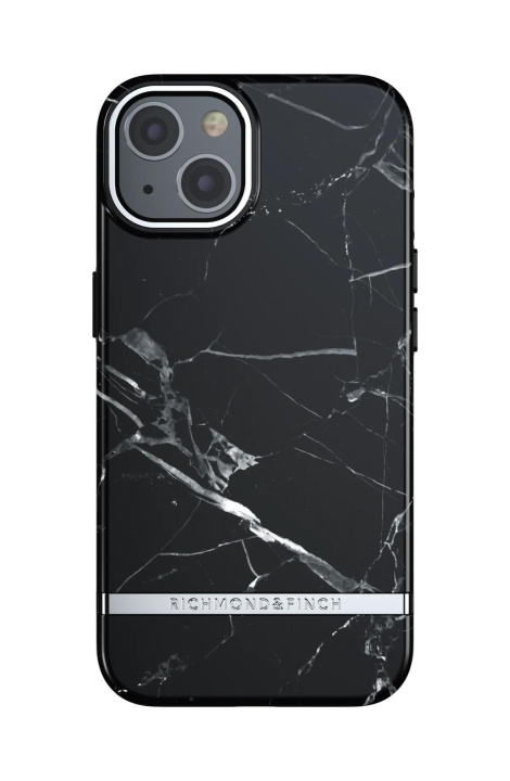 Richmond & Finch iPhone 13 Freedom-etui, svart marmor i gruppen SMARTTELEFON & NETTBRETT / Mobilbeskyttelse / Apple / iPhone 13 / Deksel hos TP E-commerce Nordic AB (C64910)