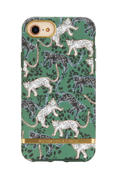 Richmond & Finch iPhone 7/8/SE2-etui, grønn leopard i gruppen SMARTTELEFON & NETTBRETT / Mobilbeskyttelse / Apple / iPhone SE (2nd gen & 3rd gen) / Deksel hos TP E-commerce Nordic AB (C64920)
