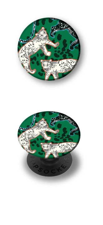 Richmond & Finch PopGrip Green Leopard i gruppen SMARTTELEFON & NETTBRETT / Annet tilbehør / Popsockets hos TP E-commerce Nordic AB (C64924)