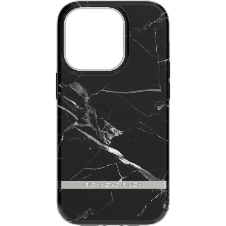 Richmond & Finch iPhone 14 Pro-etui, svart marmor i gruppen SMARTTELEFON & NETTBRETT / Mobilbeskyttelse / Apple / iPhone 14 hos TP E-commerce Nordic AB (C64957)