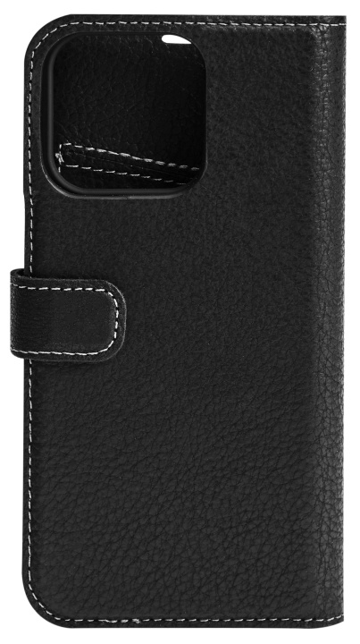 Essentials iPhone 13 Pro Max leather wallet, detachable,Black i gruppen SMARTTELEFON & NETTBRETT / Mobilbeskyttelse / Apple / iPhone 13 Pro Max hos TP E-commerce Nordic AB (C65014)