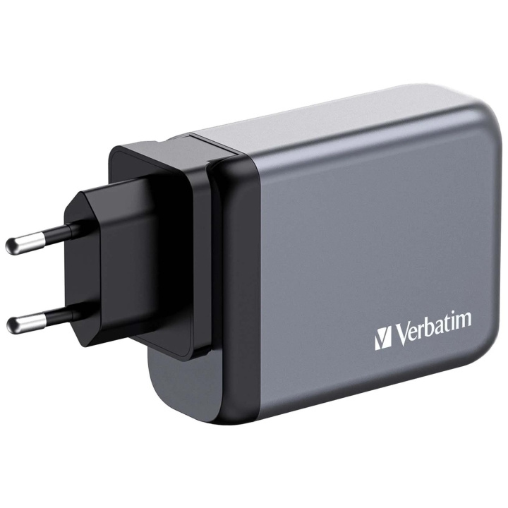Verbatim GNC-100 GaN Charger 100W with 1 x USB-C® PD 100W i gruppen Datautstyr / Bærbare datamaskiner og tilbehør / Lader / Vegglader / Universal hos TP E-commerce Nordic AB (C65084)