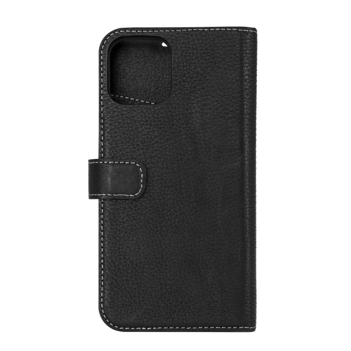 Essentials iPhone 12/12 Pro, Leather wallet,detachable, black i gruppen SMARTTELEFON & NETTBRETT / Mobilbeskyttelse / Apple / iPhone 12 hos TP E-commerce Nordic AB (C65185)
