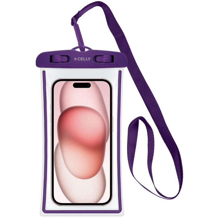 Celly Splashbag Vanntett veske IPX8 maks 6,5