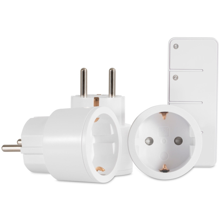 Nexa MYCR-2/SET 3 x miniplugin av/på inkl. fjernkontroll i gruppen HJEM, HUS OG HAGE / Smarthus / Smart plugs hos TP E-commerce Nordic AB (C65343)