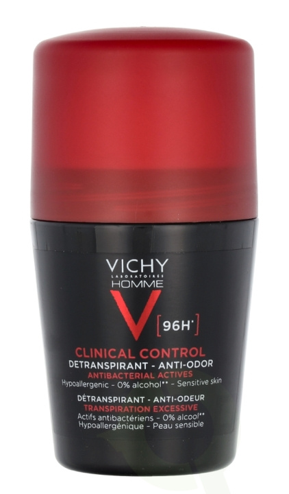 Vichy Homme Clinical Control 96H Detranspirant Roller 50 ml i gruppen HELSE OG SKJØNNHET / Duft og parfyme / Deodorant / Deo for han hos TP E-commerce Nordic AB (C65448)
