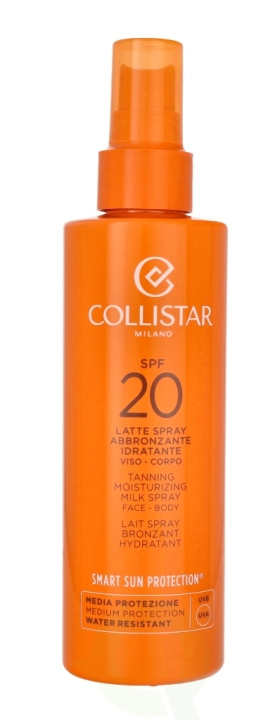 Collistar Tanning Moisturizing Milk Spray Face-Body SPF20 200 ml i gruppen HELSE OG SKJØNNHET / Hudpleie / Soling / Solkrem hos TP E-commerce Nordic AB (C65579)