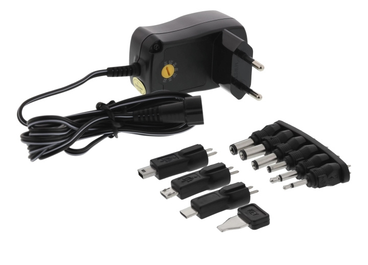 Nordic Quality AC/DC Adapter, 600mAh i gruppen Datautstyr / Bærbare datamaskiner og tilbehør / Lader / Vegglader / Universal hos TP E-commerce Nordic AB (C65769)
