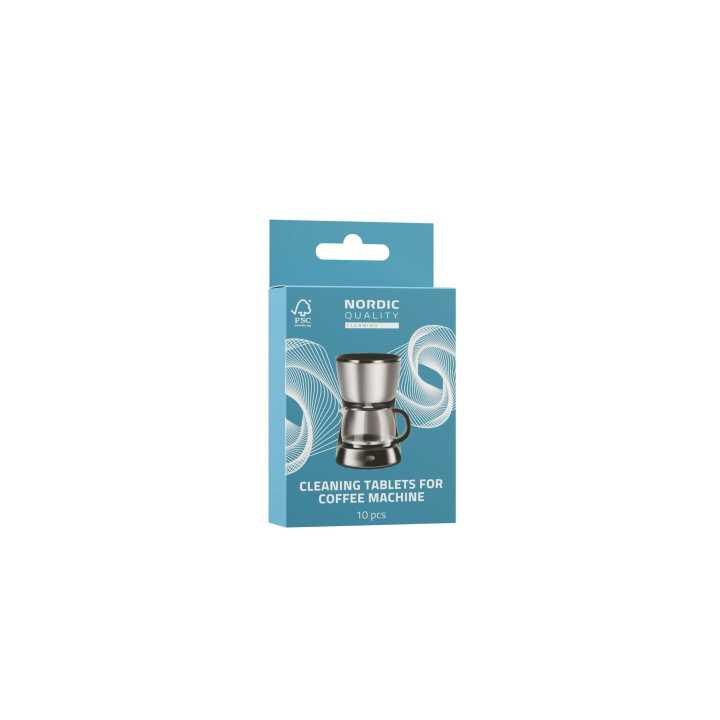 NORDIC QUALITY Rengjøringstabletter for kaffemaskiner, 10 stk i gruppen HJEM, HUS OG HAGE / Husholdningsapparater / Kaffe og espresso / Kapsler, filter og tilbehør hos TP E-commerce Nordic AB (C65785)