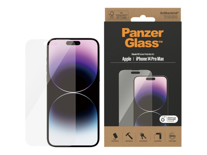 PanzerGlass Apple iPhone 14 Pro Max i gruppen SMARTTELEFON & NETTBRETT / Mobilbeskyttelse / Apple / iPhone 14 hos TP E-commerce Nordic AB (C65892)