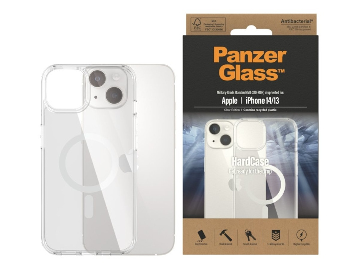 PanzerGlass HardCase Beskyttelsescover Gennemsigtig Apple iPhone 14 i gruppen SMARTTELEFON & NETTBRETT / Mobilbeskyttelse / Apple / iPhone 14 hos TP E-commerce Nordic AB (C65896)