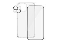 PanzerGlass skjerm/lins/bakdeksel svart gjennomsiktig Apple iPhone 15 i gruppen SMARTTELEFON & NETTBRETT / Mobilbeskyttelse / Apple / iPhone 15 hos TP E-commerce Nordic AB (C65908)