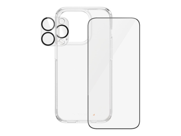 PanzerGlass skjerm/lins/bakdeksel svart gjennomsiktig Apple iPhone 15 Pro i gruppen SMARTTELEFON & NETTBRETT / Mobilbeskyttelse / Apple / iPhone 15 hos TP E-commerce Nordic AB (C65909)