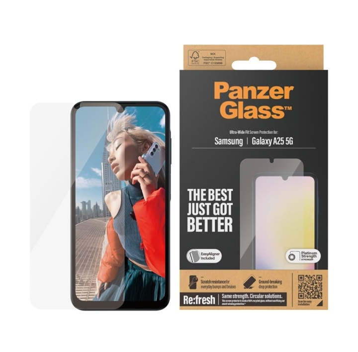 PanzerGlass Skjermbeskytter Samsung Galaxy A25 5G i gruppen SMARTTELEFON & NETTBRETT / Mobilbeskyttelse / Samsung hos TP E-commerce Nordic AB (C65928)