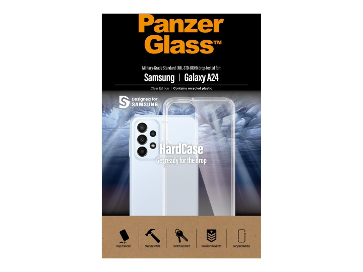 PanzerGlass HardCase beskyttelsesveske gjennomsiktig Samsung Galaxy A24 i gruppen SMARTTELEFON & NETTBRETT / Mobilbeskyttelse / Samsung hos TP E-commerce Nordic AB (C65934)