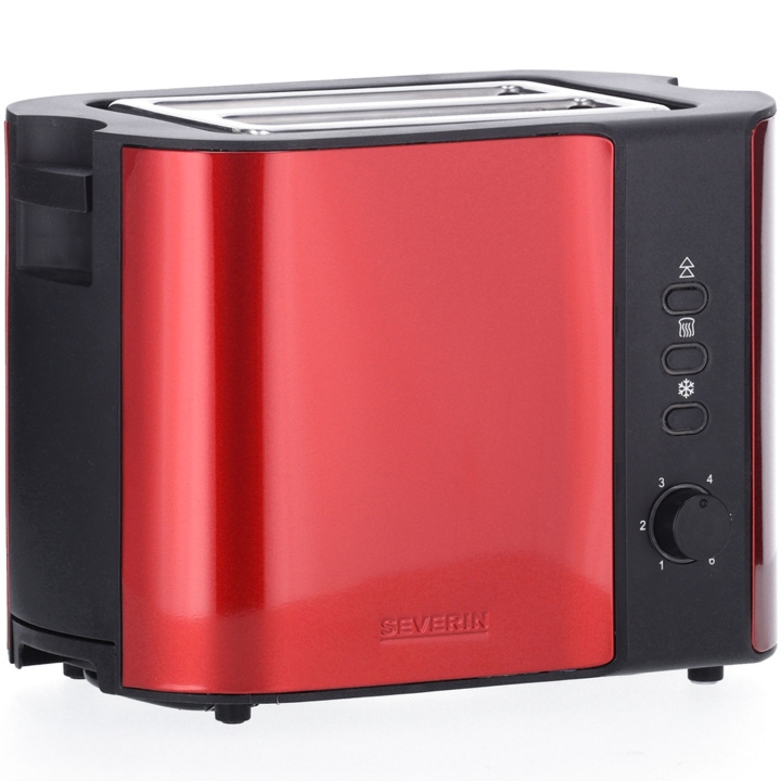 Severin Brødrister 2 plater 800W Chilli rød AT2217 i gruppen HJEM, HUS OG HAGE / Husholdningsapparater / Brødristere og toastjern / Brødristere hos TP E-commerce Nordic AB (C65986)