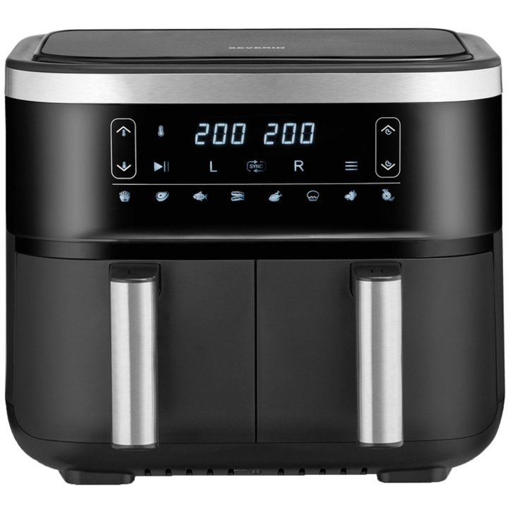 Severin Frityrgryte Double 2X4L 2850W FR2453 i gruppen HJEM, HUS OG HAGE / Husholdningsapparater / Airfryers og frityrkokere hos TP E-commerce Nordic AB (C65988)