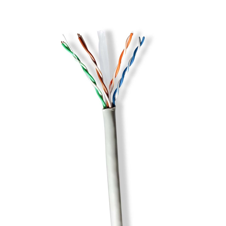 Nedis Nettverkskabelen Roll | CAT6 | Fast | U/UTP | CCA | 305.0 m | Innendørs | Rund | PVC | Grå | Trekkboks i gruppen Datautstyr / Kabler og adaptere / Nettverk / Cat6 hos TP E-commerce Nordic AB (C66018)