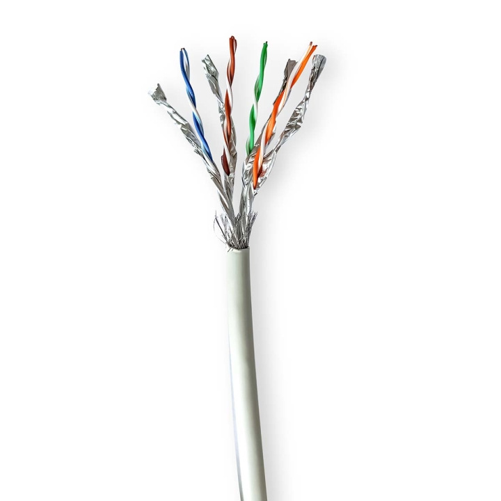 Nedis Nettverkskabelen Roll | CAT7 | Fast | S/FTP | Kobber | 305.0 m | Innendørs | Rund | LSZH | Grå | Trekkboks i gruppen Datautstyr / Kabler og adaptere / Nettverk / Cat 7 hos TP E-commerce Nordic AB (C66047)