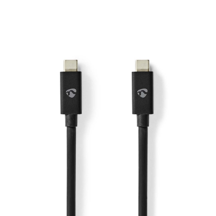 Nedis USB-kabel | USB 4.0 Gen 2x2 | USB-C™ Hann | USB-C™ Hann | 240 W | 8K@60Hz | 20 Gbps | Nikkel belagt | 2.00 m | Rund | PVC | Sort | Konvolutt i gruppen Datautstyr / Kabler og adaptere / USB / USB-C hos TP E-commerce Nordic AB (C66162)