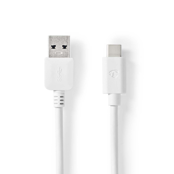 Nedis USB-kabel | USB 3.2 Gen 2 | USB-A Han | USB-C™ Hann | 60 W | 10 Gbps | Nikkel belagt | 1.00 m | Rund | PVC | Hvit | Boks i gruppen Datautstyr / Kabler og adaptere / USB / USB-C hos TP E-commerce Nordic AB (C66170)