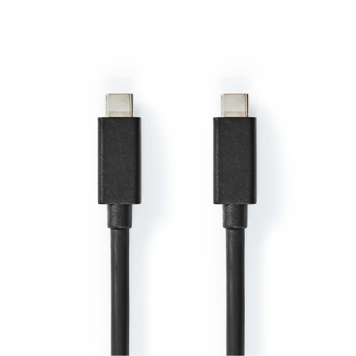 Nedis USB-kabel | USB 3.2 Gen 2x2 | USB-C™ Hann | USB-C™ Hann | 100 W | 4K@60Hz | 20 Gbps | Nikkel belagt | 1.00 m | Rund | PVC | Sort | Label i gruppen Datautstyr / Kabler og adaptere / USB / USB-C hos TP E-commerce Nordic AB (C66185)