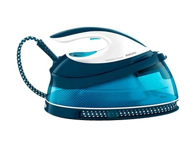 Philips PerfectCare Compact GC7840 Dampstrykejern 2400W blåhvit i gruppen HJEM, HUS OG HAGE / Omsorg for klær (Finns inte riktigt något norskt ord för detta...) / Strykejern hos TP E-commerce Nordic AB (C66393)