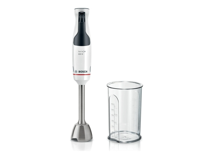 Bosch Serie | 4 ErgoMaster MSM4W210 Stavmixer Vit i gruppen HJEM, HUS OG HAGE / Husholdningsapparater / Matprosessorer og kjøkkenassistenter / Miksere og blendere hos TP E-commerce Nordic AB (C66454)