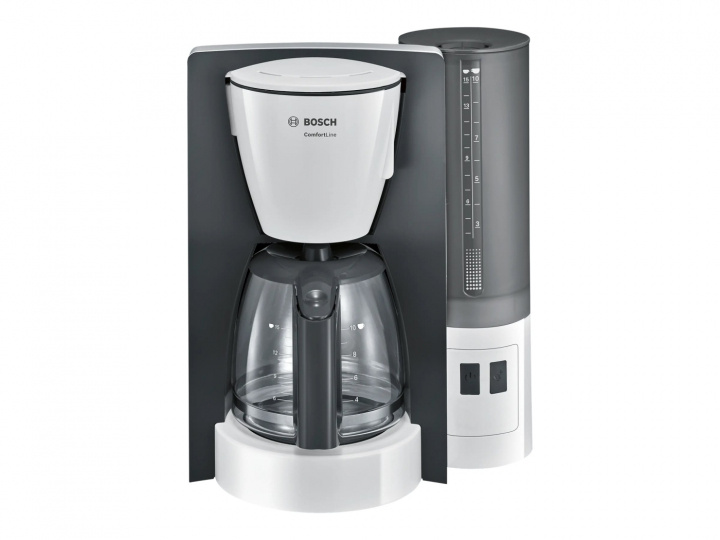 Bosch ComfortLine TKA6A041 Kaffemaskin Hvit/mørkegrå i gruppen HJEM, HUS OG HAGE / Husholdningsapparater / Kaffe og espresso / Kaffetraktere hos TP E-commerce Nordic AB (C66507)