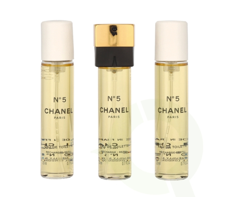 Chanel No 5 Giftset 60 ml 3x Edt Spray Refill 20Ml - Twist and Spray - Pungspray i gruppen HELSE OG SKJØNNHET / Gavesett / Gavesett for henne hos TP E-commerce Nordic AB (C66744)
