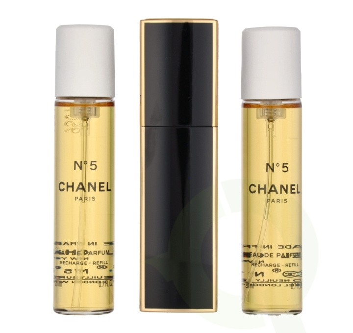 Chanel No 5 Gavesett 60 ml 2x Edp Spray Refill 20Ml/1x Edp Spray 20Ml - Twist and Spray i gruppen HELSE OG SKJØNNHET / Gavesett / Gavesett for henne hos TP E-commerce Nordic AB (C66745)