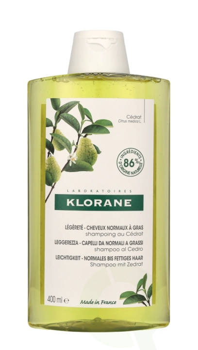 Klorane Rensende sjampo med sitrusmasse 400 ml Normalt til fett hår i gruppen HELSE OG SKJØNNHET / Hår & styling / Hårpleie / Sjampo hos TP E-commerce Nordic AB (C66759)
