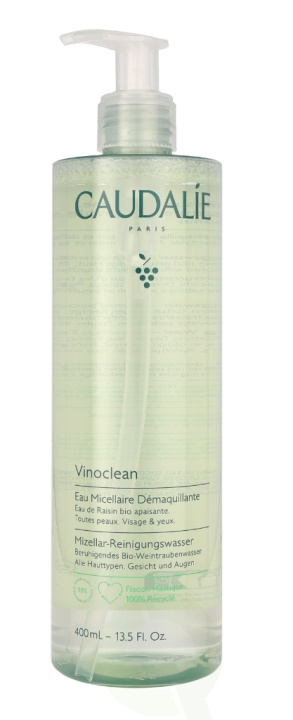Caudalie Vinoclean Micellar Cleansing Water 400 ml i gruppen HELSE OG SKJØNNHET / Hudpleie / Ansikt / Rengjøring hos TP E-commerce Nordic AB (C66778)