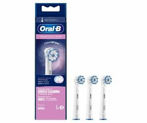 Oral B Tannbørstehoder Sensitive Clean Tannbørstehoder, 3 stk i gruppen HELSE OG SKJØNNHET / Munnpleie / Elektriske tannbørster tilbehør hos TP E-commerce Nordic AB (C66949)