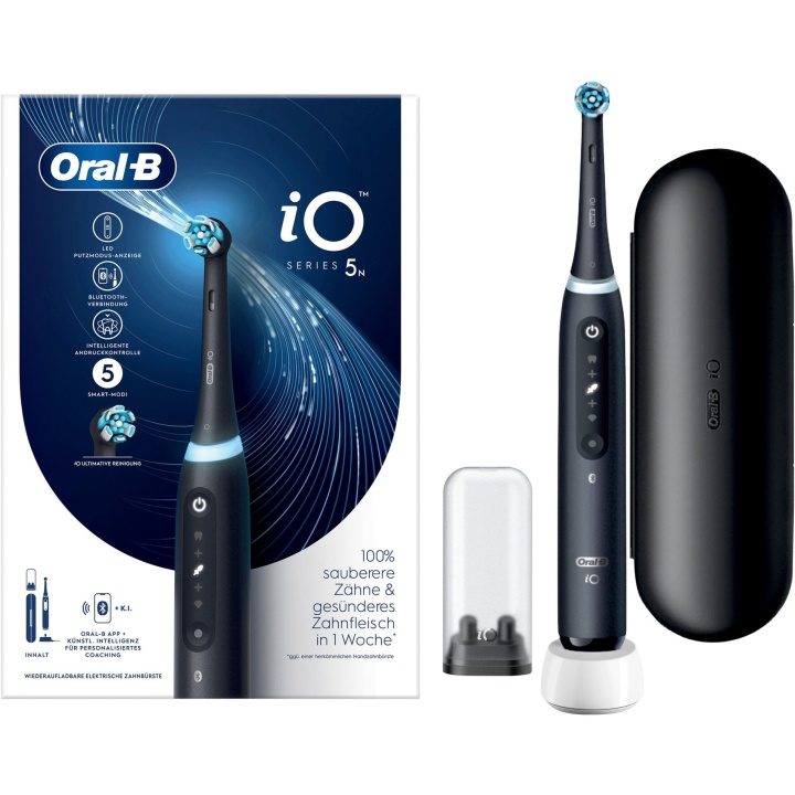 Oral B iO Series 5 (Matt svart) elektrisk tannbørste i gruppen HELSE OG SKJØNNHET / Munnpleie / Elektriske tannbørster hos TP E-commerce Nordic AB (C66955)