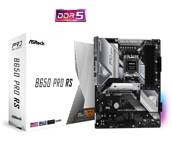 ASROCK B650 Pro RS ATX AM5 AMD B650 i gruppen Datautstyr / PC-Komponenter / Hovedkort hos TP E-commerce Nordic AB (C66957)