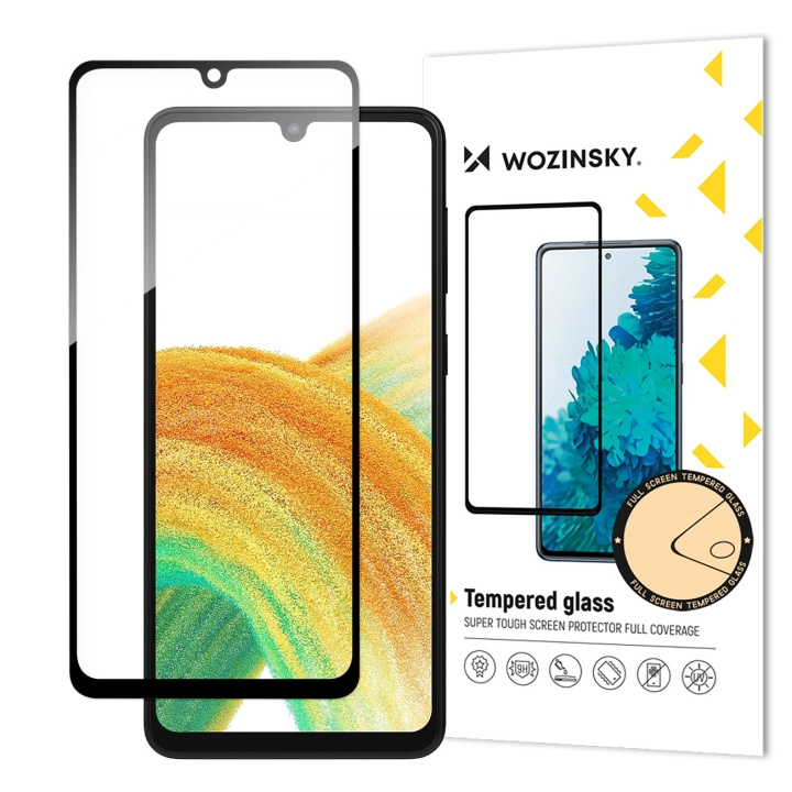 Wozinsky Skjermbeskytter 9H Svart Samsung Galaxy A34 5G i gruppen SMARTTELEFON & NETTBRETT / Mobilbeskyttelse / Samsung hos TP E-commerce Nordic AB (C66981)
