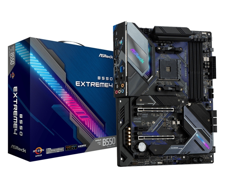 ASROCK B550 Extreme4 ATX AM4 AMD B550 i gruppen Datautstyr / PC-Komponenter / Hovedkort hos TP E-commerce Nordic AB (C67042)