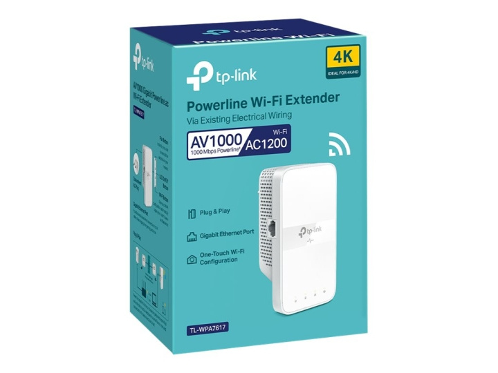 TP-LINK TL-WPA7617 V1 Powerline-adapter kan kobles til veggkontakter i gruppen Datautstyr / Nettverk / Homeplug/Powerline hos TP E-commerce Nordic AB (C67120)