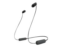 Sony WI-C100 Trådløse hodetelefoner Svart i gruppen Elektronikk / Lyd & Bilde / Hodetelefoner & Tilbehør / Hodetelefoner hos TP E-commerce Nordic AB (C67121)