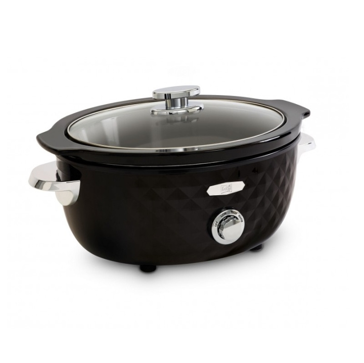 Fritel Family Slow Cooker 3,3 liter Svart/krom i gruppen HJEM, HUS OG HAGE / Husholdningsapparater / Slowcookers hos TP E-commerce Nordic AB (C67259)