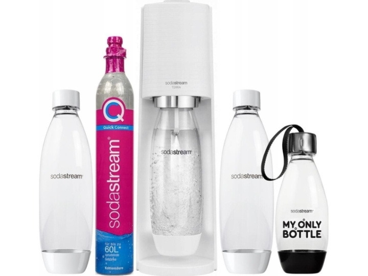 Sodastream Terra White Verdipakke med 3 flasker i gruppen HJEM, HUS OG HAGE / Husholdningsapparater / Vann og juice / Kullsyremaskin / Maskiner hos TP E-commerce Nordic AB (C67343)
