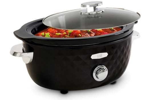 Fritel Family Slow cooker 5,5 liter Svart/krom i gruppen HJEM, HUS OG HAGE / Husholdningsapparater / Slowcookers hos TP E-commerce Nordic AB (C67356)