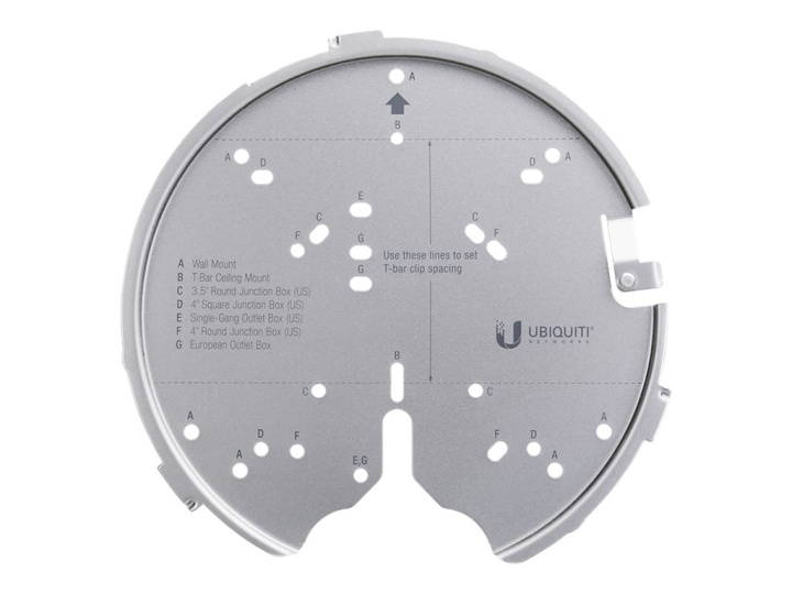 Ubiquiti UniFi Professional Mounting System U-PRO-MP Monteringssett for trådløst aksesspunkt, sølv i gruppen HJEM, HUS OG HAGE / Smarthus / Smarthussystemer hos TP E-commerce Nordic AB (C67421)