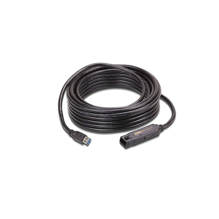 ATEN USB 3.0 Förlängningskabel USB A hane - USB A hona Rund 10 m Svart i gruppen Datautstyr / Kabler og adaptere / USB / USB-A / Kabler hos TP E-commerce Nordic AB (C67611)